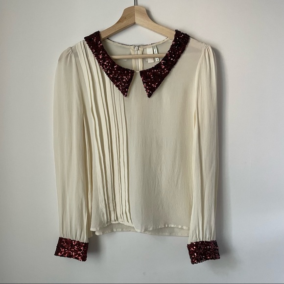 Sequin and Silk blouse - Picture 2 of 8